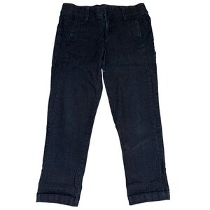 intro. By Jonathan Ross Dark Wash Cropped Stretch Comfort Waist Jeans 4 Petite